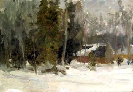 Shelter on a Snowy Day by Ilya Yatsenko